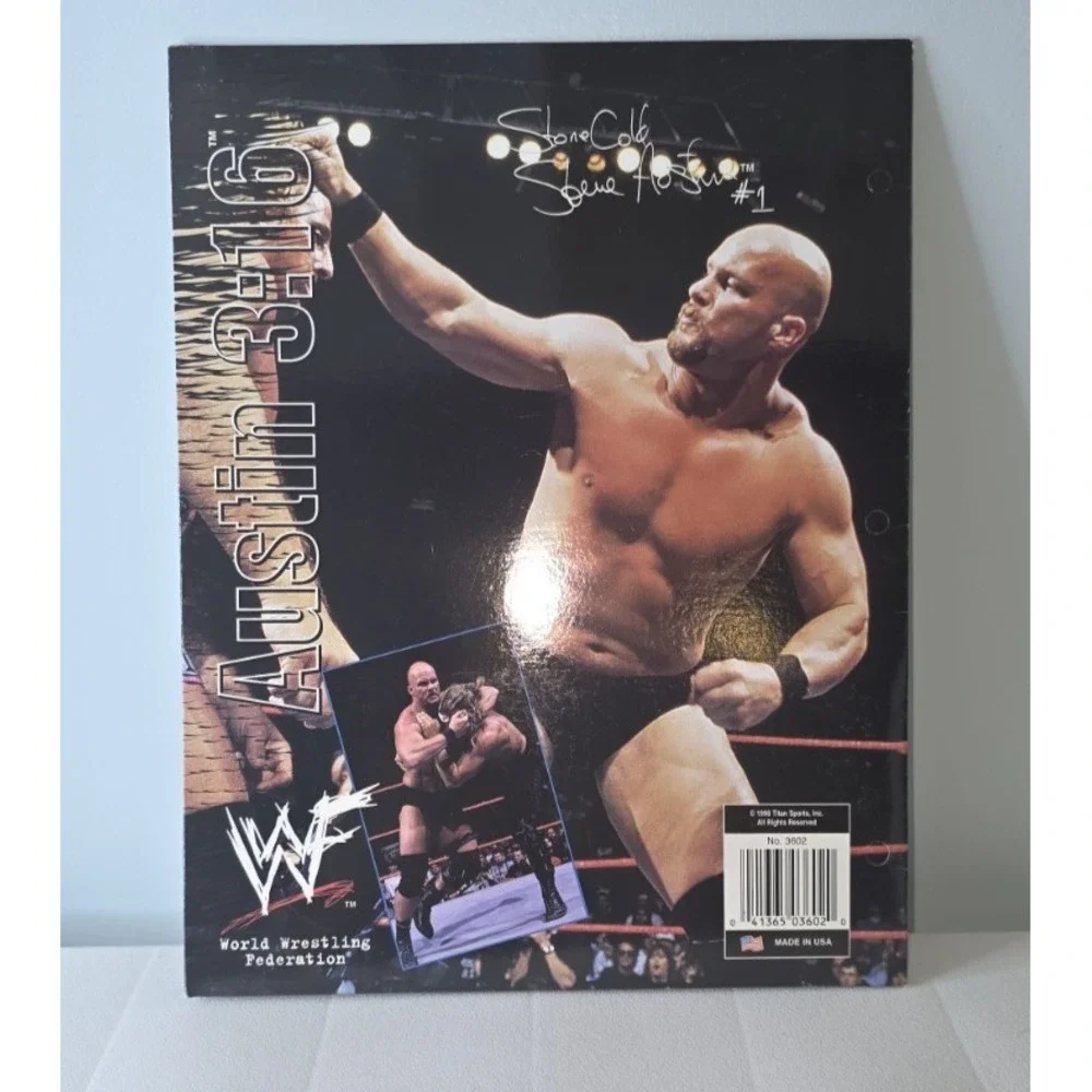 WWF Wrestling Stone Cold Steve Austin 316 2-Pocket‎ Folder 1998 WWE Vintage 90s